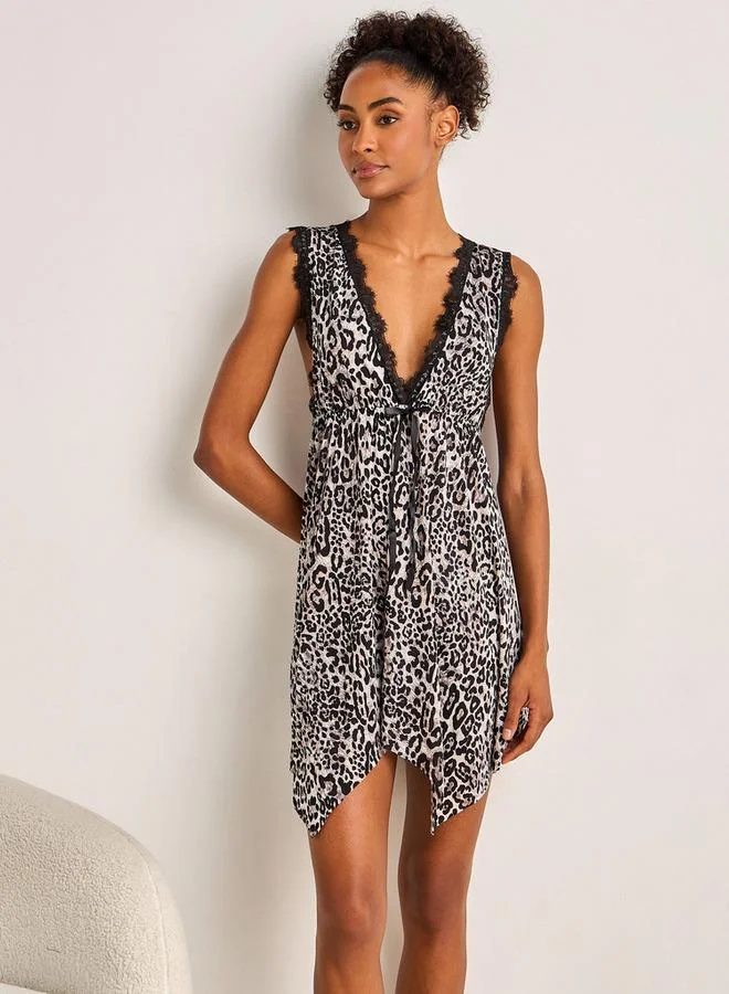 سبلاش فيڤ Night Dress with Robe and Thongs
